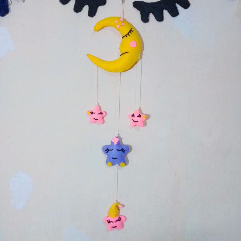 Hiasan Dinding Bulan Bintang