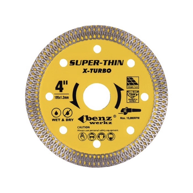 Diamond wheel blade 4” X turbo Diamond wheel 4” Net Super Benz werkz