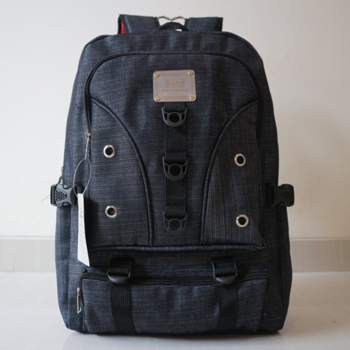 Tas Ransel Pria Tas Ransel Backpack Distro Jeans Kuat Keren Mewah Pria Wanita Sekolah(Y3H0) tas rans