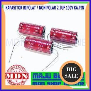 limited stock Kapasitor Bipolar Non polar Nonpolar 2.2uf 100v 2u2 100V KA.PIN 140ZZ3