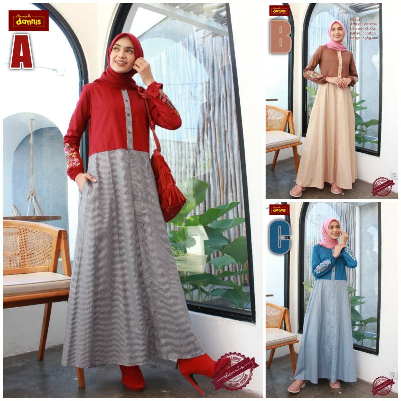 Abaya Dannis Terbaru // Abaya Dannis A211204