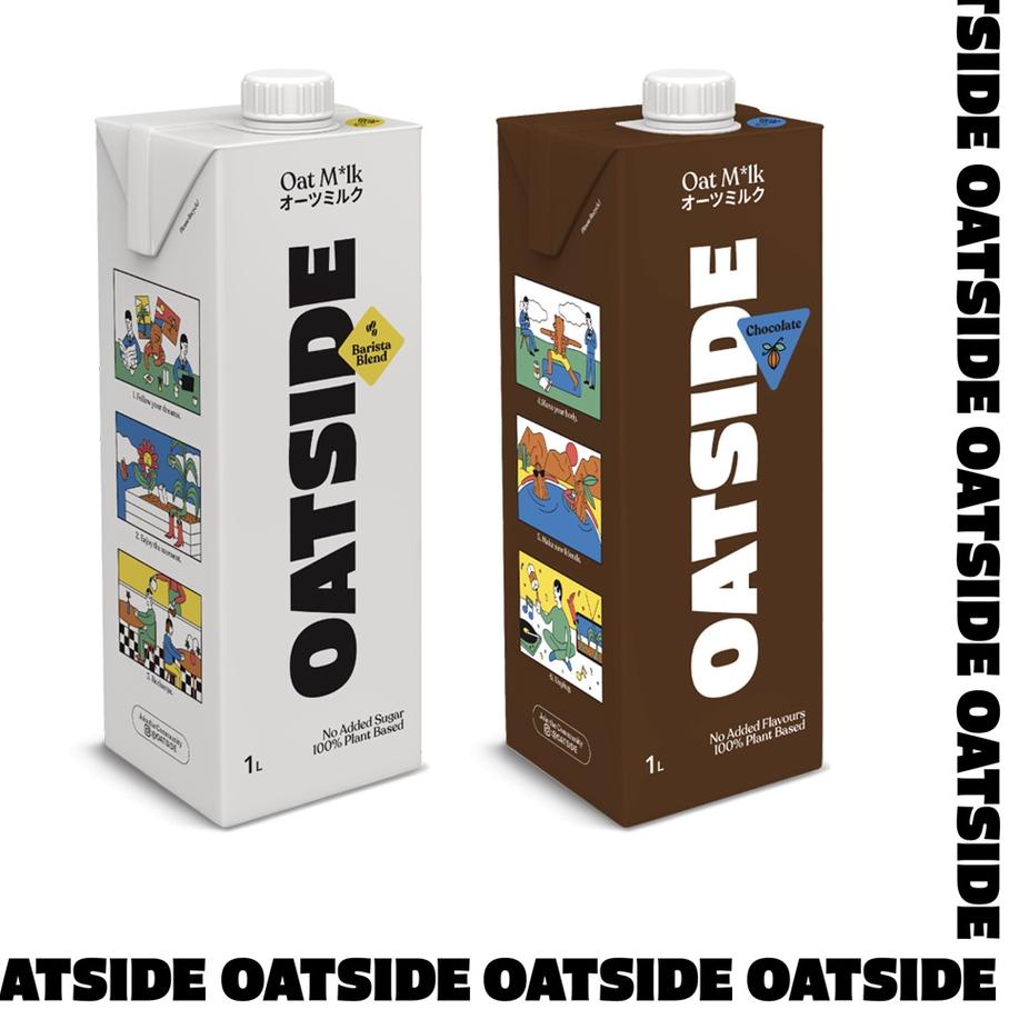 

✷ Oatside Oat Milk 1L - Susu Oat Gandum Oatside Barista Blend / Chocolate/ Hazelnut ♥