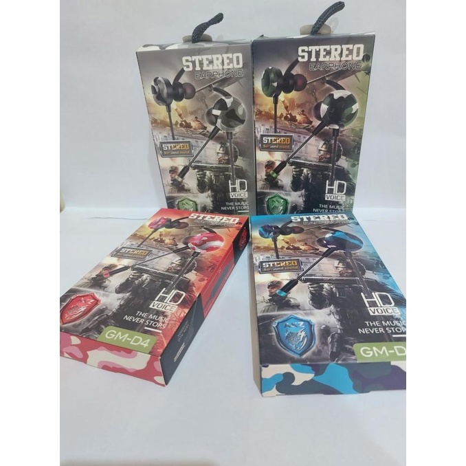 Headset Gaming Stereo handsfree Earphone Gaming Gm-D4