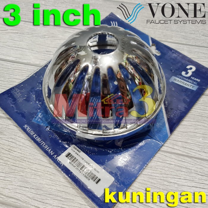 "'''] Roof Drain VONE 3" KUNINGAN Tebal / Saringan Saluran Air Atap Talang