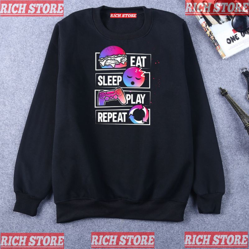 JAKET CREWNECK PLAY STATION , JAKET HOODIE PLAY GAME