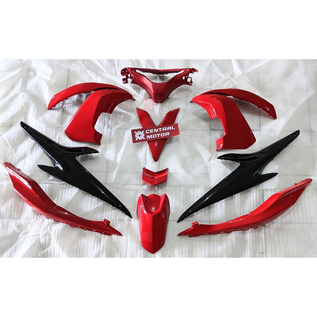 FULL SET BODY BODI HALUS AEROX AEROK OLD LAMA MERAH