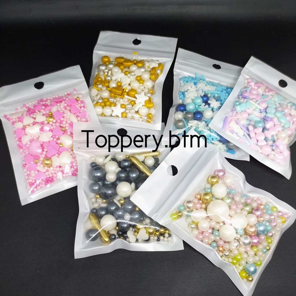 

SPRINKLE HIASAN KUE MIX/SPRINKLE HIASAN DEKORASI CAKE ULANG TAHUN NATAL IMLEK CHRISTMAS CNY