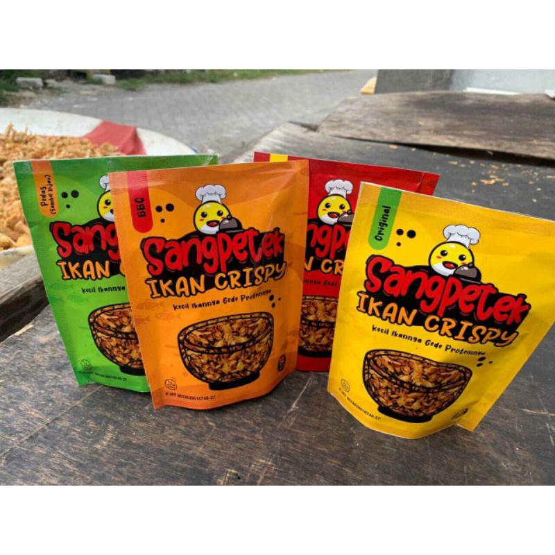 

Ikan crispy Sangpetek varian rasa: Original,balado,bbq dan pedas sambal ijo