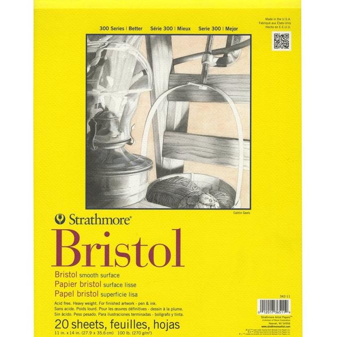 

Strathmore 300 Series Bristol Vellum 11" X 14" - 20 Sheets