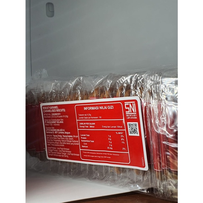 

LOTUS BISCOFF 312,5 gr