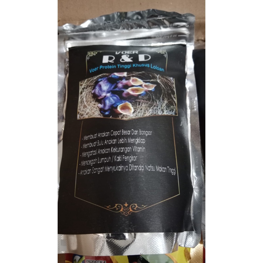 PAKAN LOLOHAN VOER  lolohan R&D VOER lolohan RND voer rnd UNTUK MURAI BATU DAN PEMAKAN SERANGGA LAIN