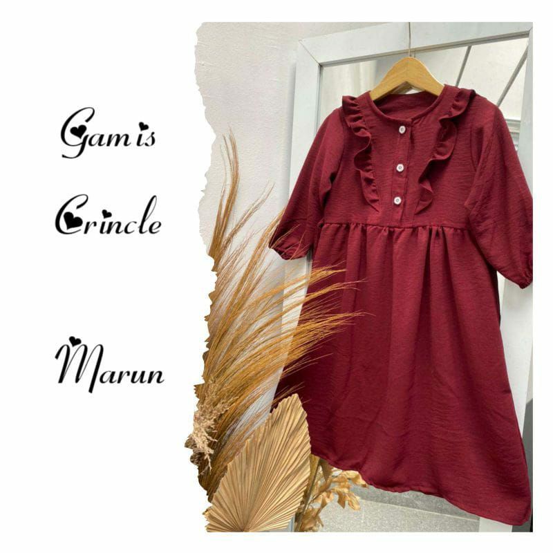 Baju Muslim Anak Gamis Crincle Airflow Terbaru