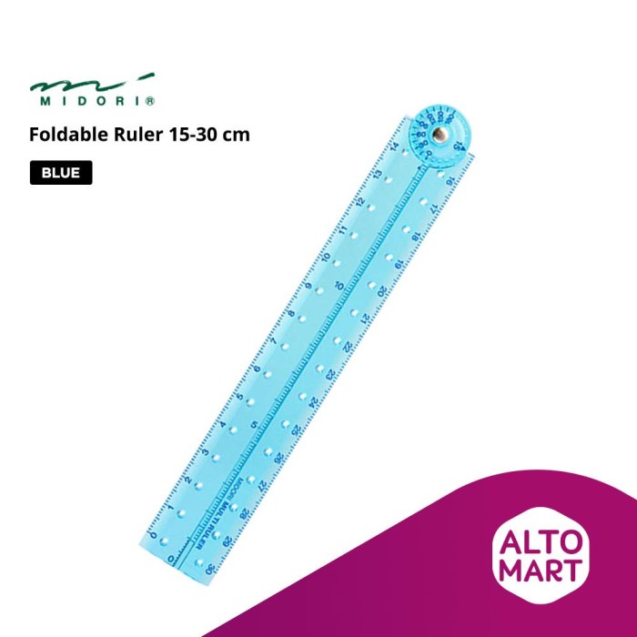 

Terlaris Midori Foldable Ruler 15-30 Cm Penggaris Lipat Japan