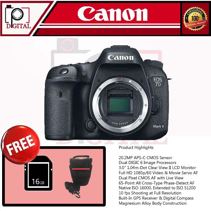 KAMERA CANON 7D MARK II BODY ONLY / CANON EOS 7D / 7D