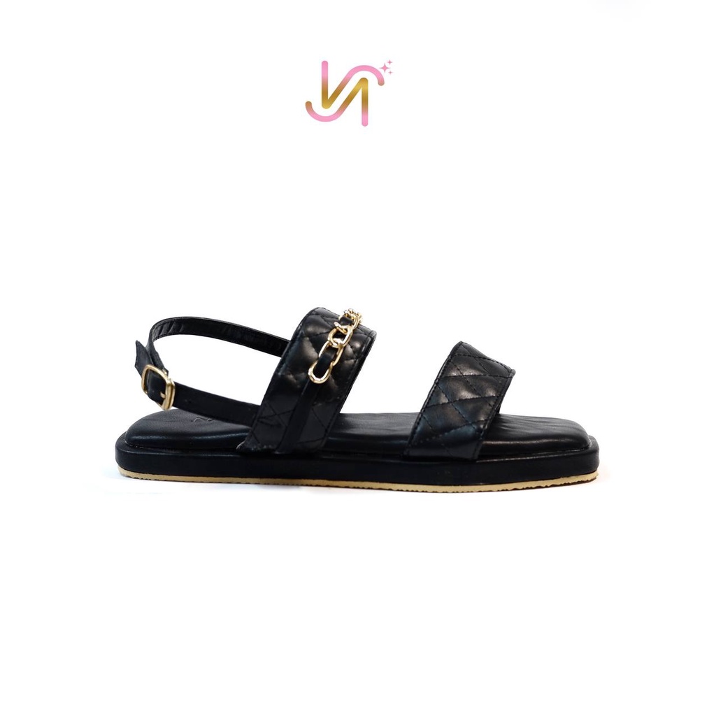 Nadilastuff Zara Belt Sandal Flat Wanita Premium Sandal Open Toe