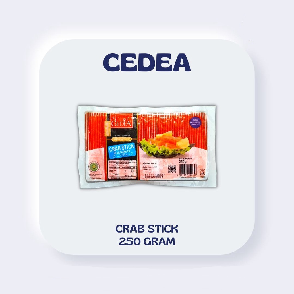 

ADDRIELLA Cedea Crab Stick 250gr | Cedea/Frozenfood/Frozenfood Murah