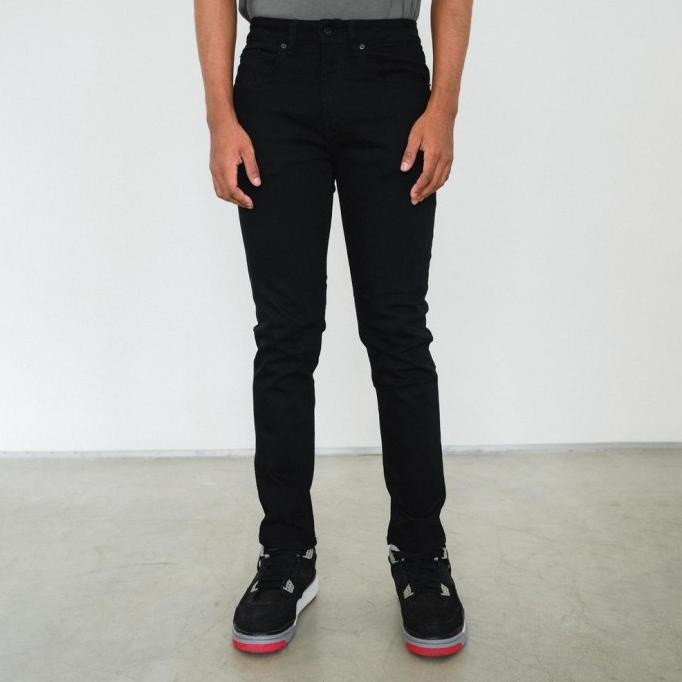 CELANA PANJANG PRIA CELANA PANJANG JEANS PRIA BY FRANZY SIXTEEN JEANS VOLT BLACK DESSERT EL09I09A82L