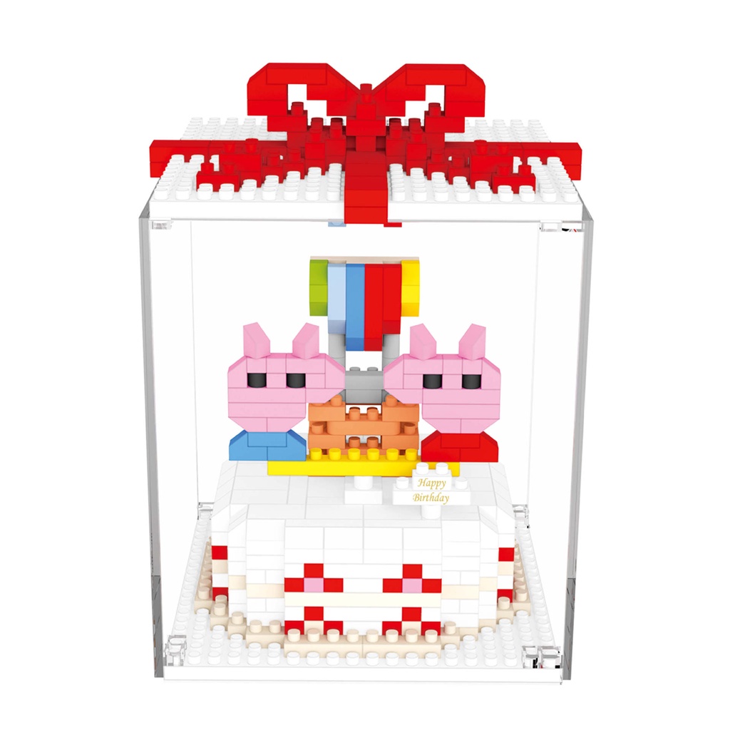 Cake animal building block Mainan Hadiah Ulang Tahun