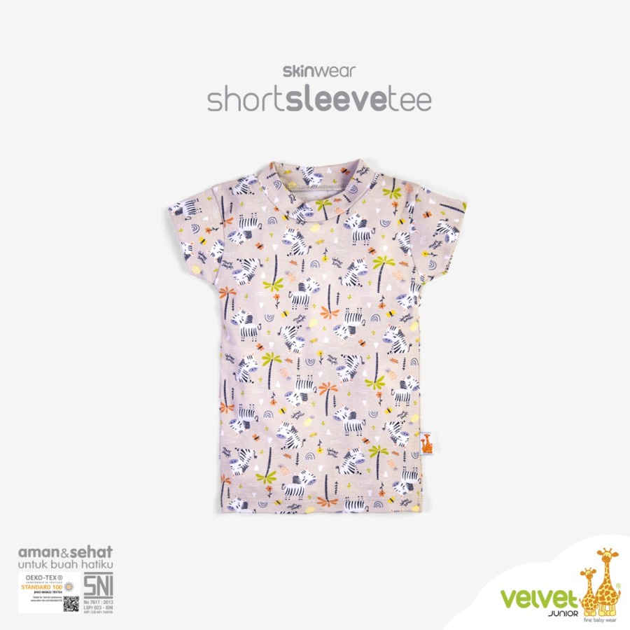 Baju Bayi Kaos Oblong Anak Perempuan Laki Laki S M L XL LB 2 3 Lengan Pendek Tangan Pintar Velvet