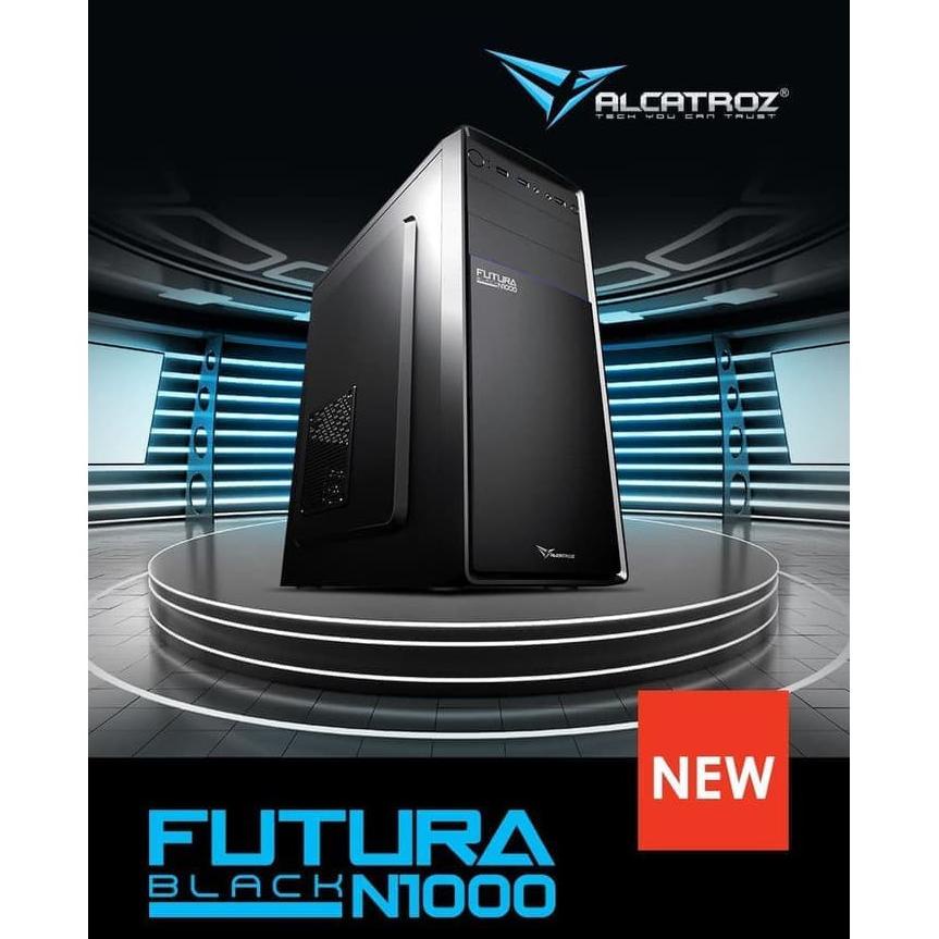 Casing Alcatroz Futura Black N1000-Tanpa Psu