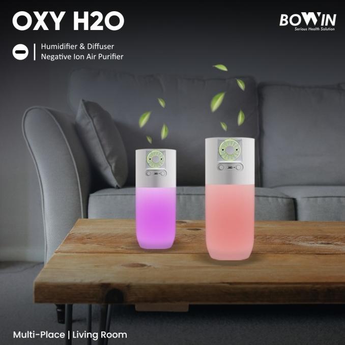 Bowin Oxy H2O (4in1: Air Humidifier, Purifier, Diffuser, Lampu Tidur)