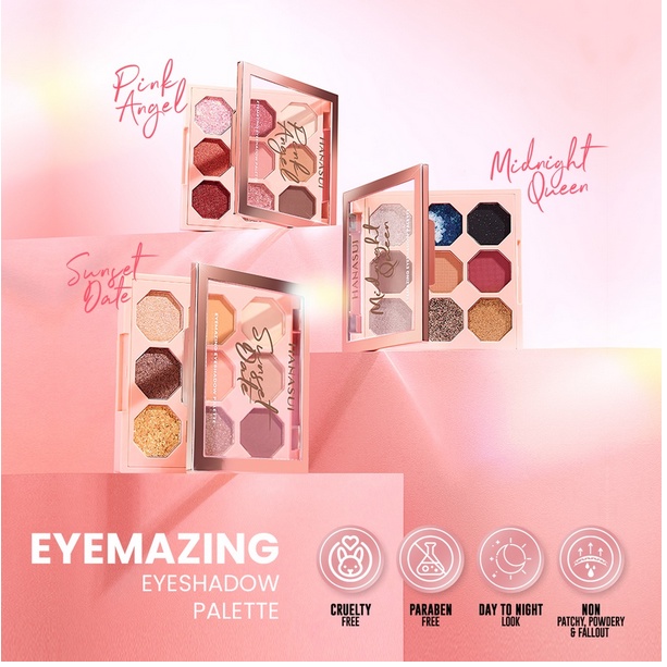 HANASUI Eyemazing Eyeshadow Palette | ❤ jselectiv ❤ Palet Eyeshadow HANASUI ORI✔️BPOM✔️COD✔️