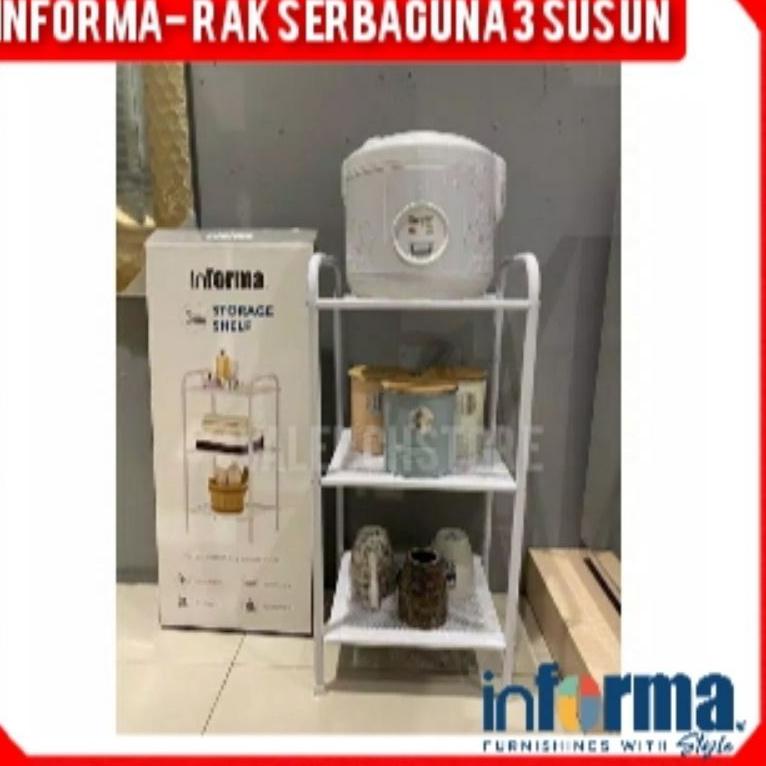 PALING LARIS Informa Rak Serbaguna, Rak 3 Susun, Rak Dapur, Rak buku, Rak hias/Rak Buku/Rak Magic Co