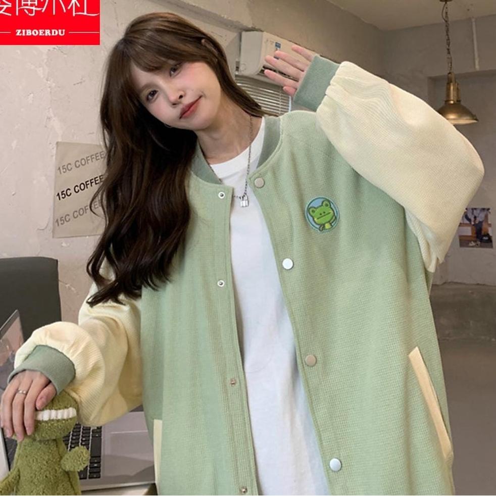 ZUMMA bordir BASEBALL JACKET | BISBOL JAKET BORDIR GAMBAR ZUMA KODOK LUCU REKOMENDASI