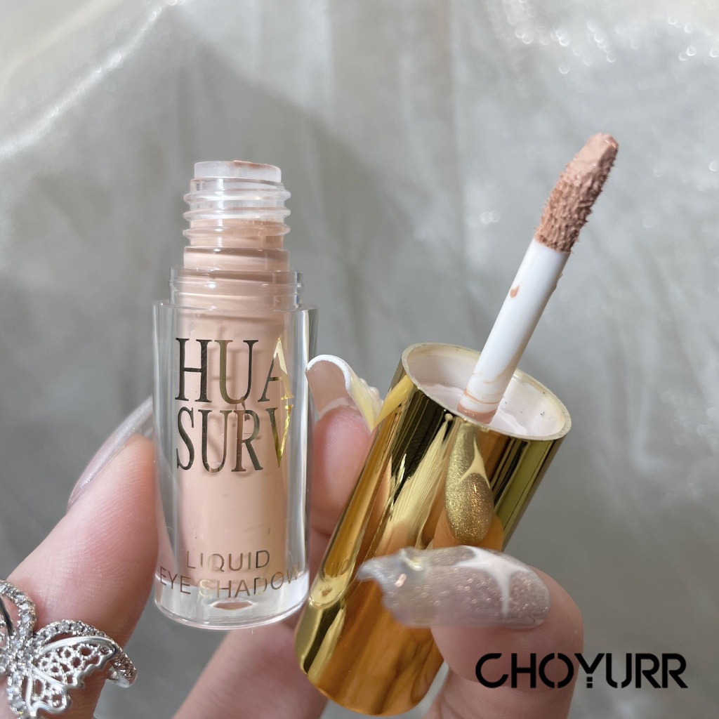 【COD】Eyeshadow Liquid Flash Shimming Pencerah Alami Lying Silkworm Mata Cair Bright Matte Natural Shiny Eyeshadow-CH