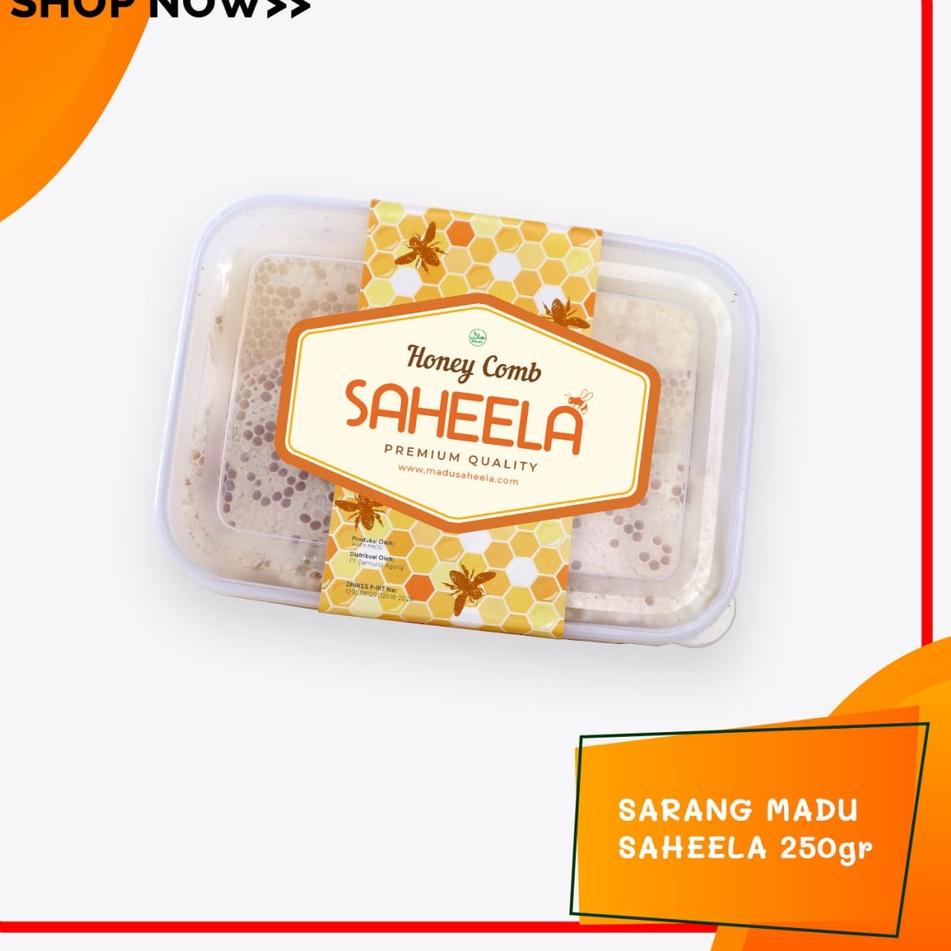 

✦ Sarang Utuh Saheela 250 gram SAHEELA | Pure Honey Comb | Sarang Asli ☻