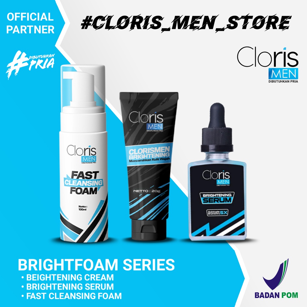 Clorismen Paket Brightfoam Series Fast Cleansing Foam + Brightening Serum + Brightening Cream Original