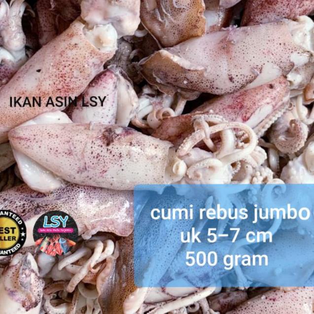 

➳ ikan asin cumi rebus/sotong rebus size jumbo 500gr ♦