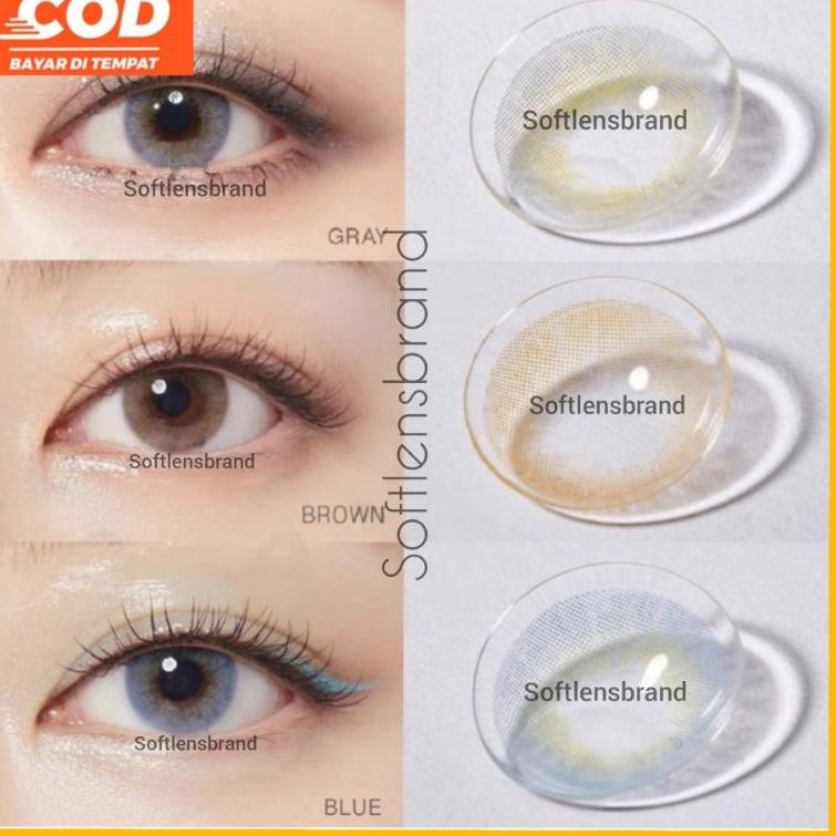 MENARIK SOFTLENS NO RING NATURAL 14,00 MM - Softlens minus normal - softlens brown - grey - blue