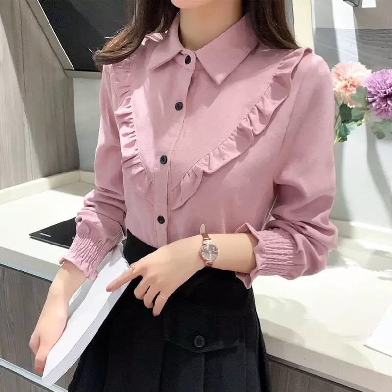 Baju Atasan Blause Bsju Murah Muslimah Adem Korean Style Hijabers Blouse Wanita Terbaru 2023 Terbaru