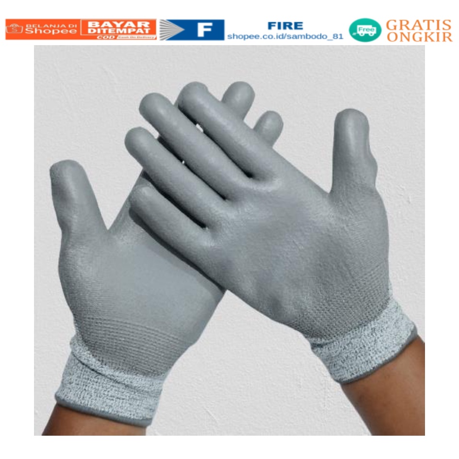 Kontruksi Welding Proyek bengkel Pengaman kerja Safety Gloves Kontruksi Welding Proyek bengkel Level 5 Tebal Sarung Tangan 4543 Anti Potong Cut Resistant safety Gloves