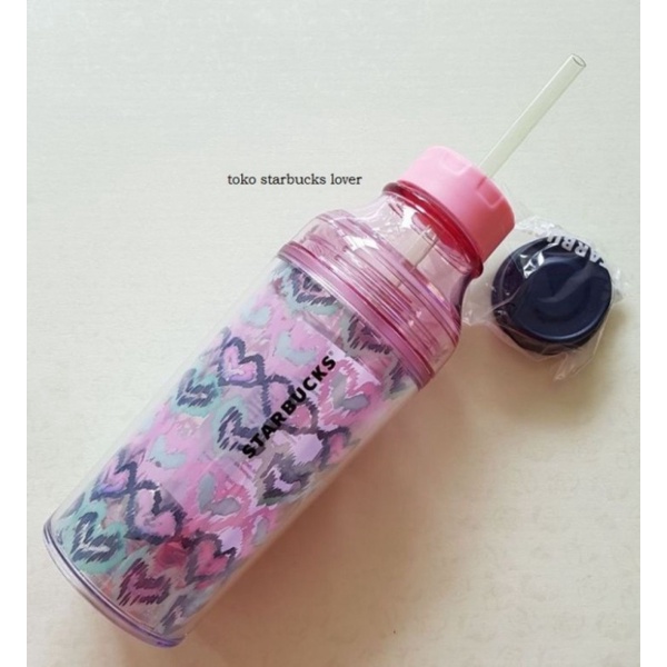 

Unik Starbucks Tumbler Bottle - Lena Valentine 2018 with straw Murah