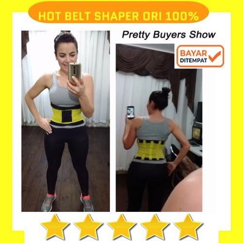 Korset Hot Shaper Belt Neotex Double Perekat Sabuk Korset Pelangsing Pembakar Lemak