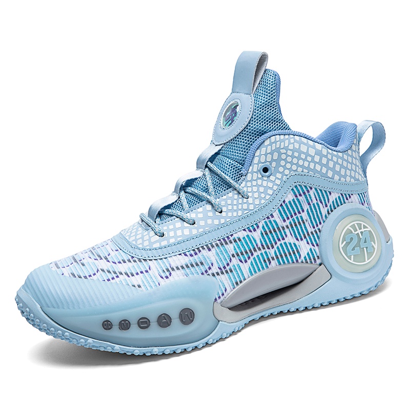 Sepatu Basket Sport Olahraga Pria Wanita Fashion #A2021 Blue - 39