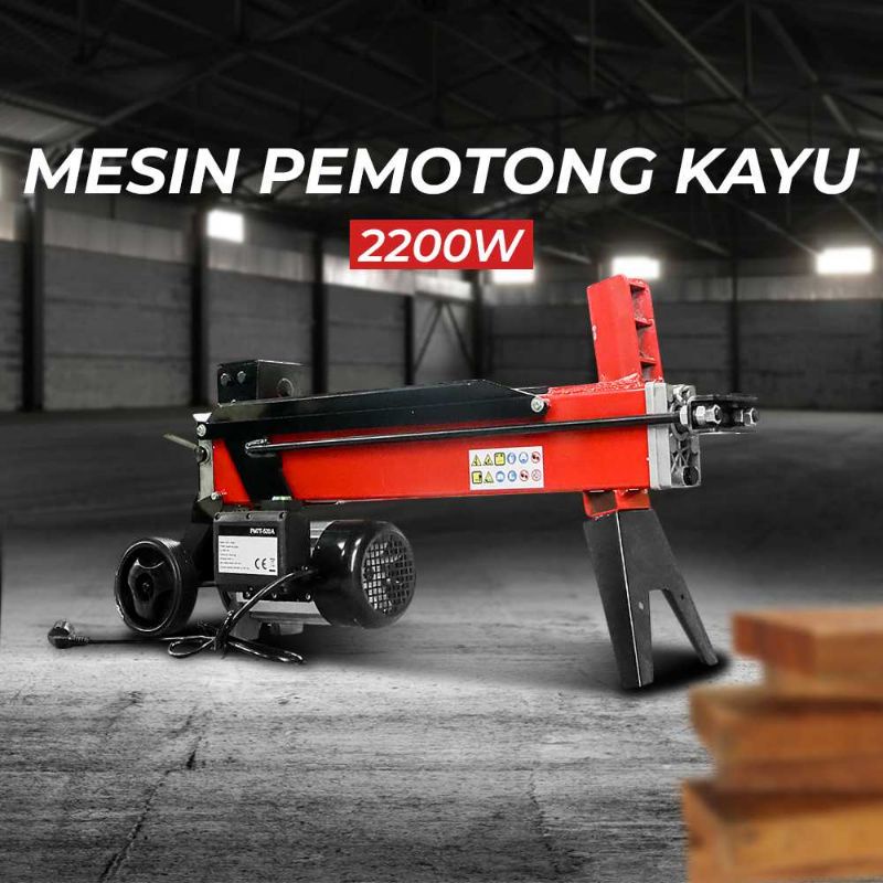 BAIDUAN Mesin Pemotong Kayu Electric Wood Chopper Hydraulic 2200W - PM7T-520A