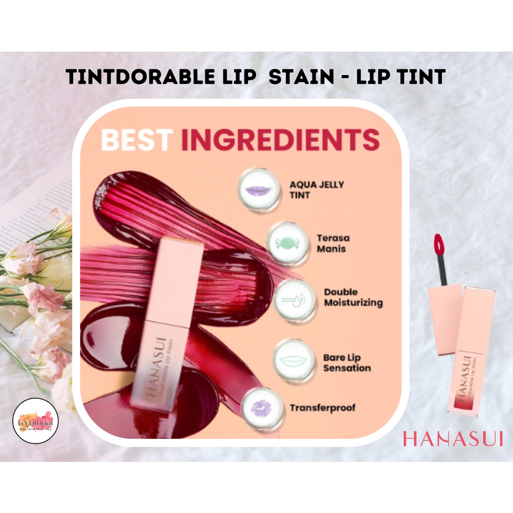 HANASUI TINTDORABLE LIP STAIN - LIP TINT - 01 SD 09