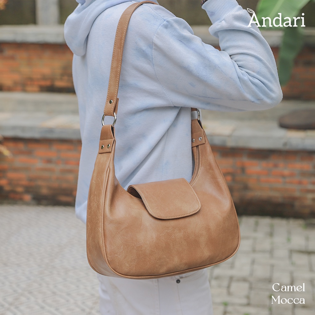 Tas Bahu Wanita CAMEL Original by Andari Viral 2023