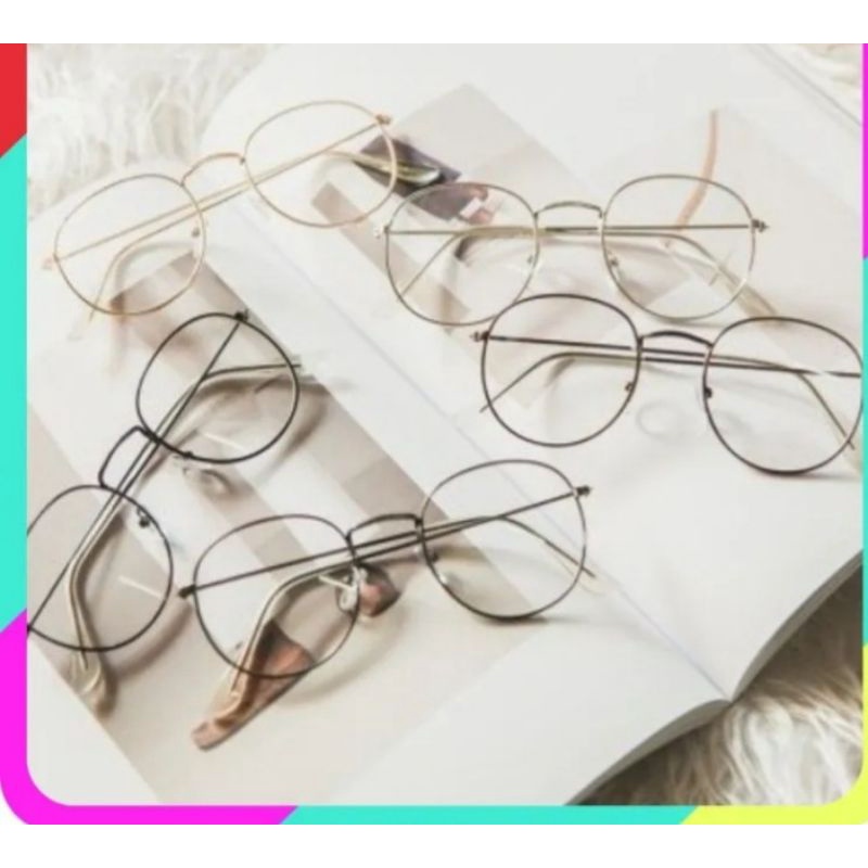 Kaca mata anti radiasi/Kaca mata Oval dewasa pria wanita