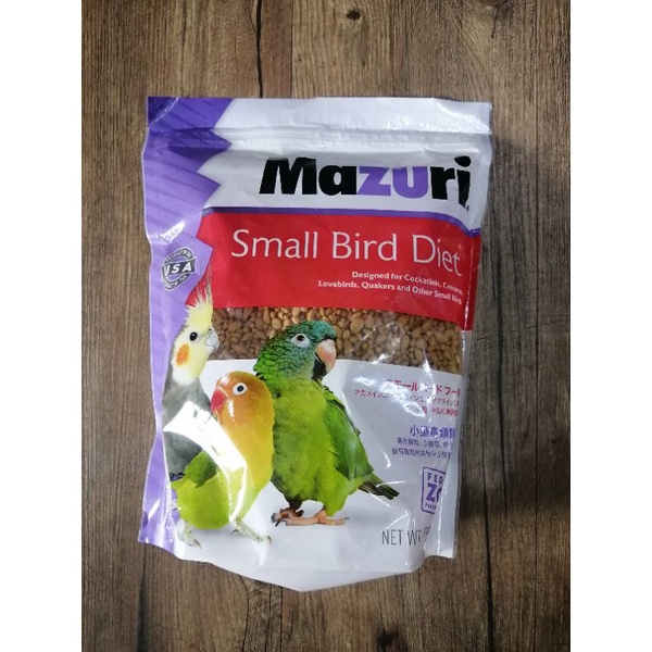 Mazuri Small Bird Diet Original Pack 1kg makanan burung kecil