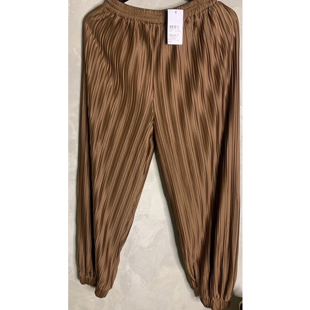 CHIC SIMPLE PLEATED HAREM PANTSS HIGHWAIST CANTIK MODERN WANITA PT1291BB/0322