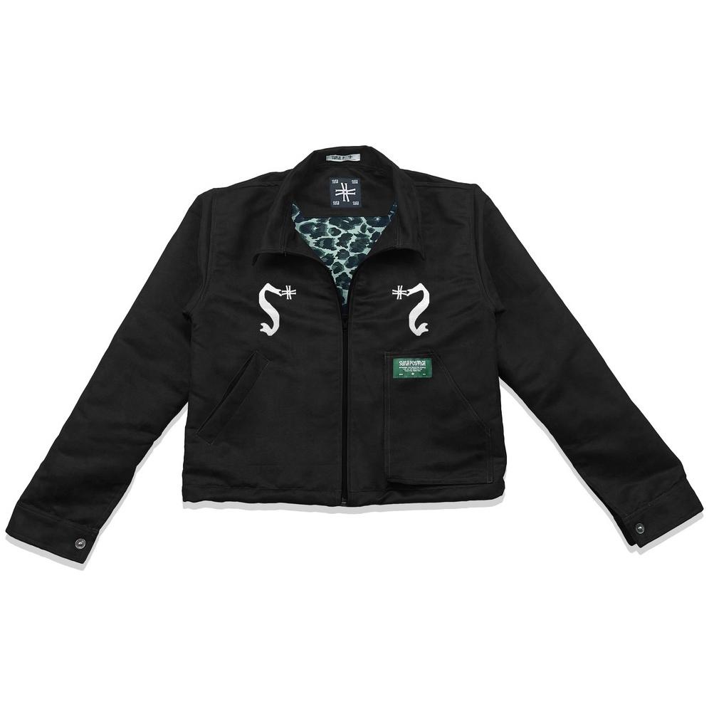 Sura Positiva - Crop Work Jacket (Conny) Black