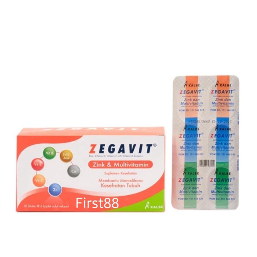 zegavit multivitamin strip isi 6 tablet