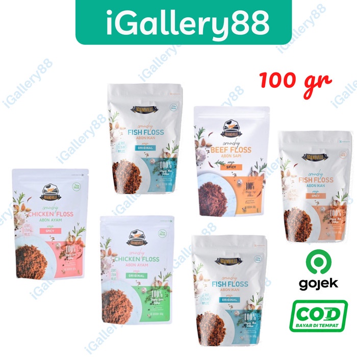 

Grandville Abon Sapi Ayam Crunchy Original Spicy Beef Chicken Floss