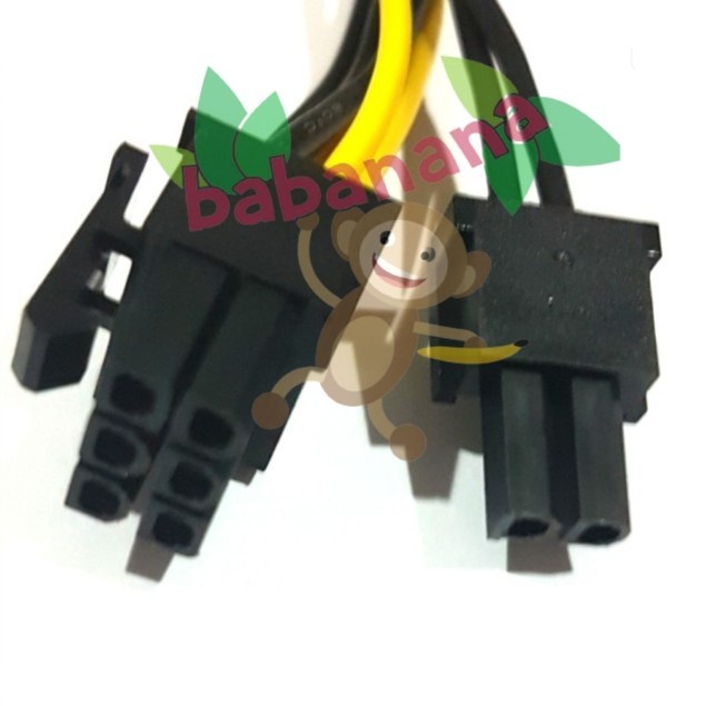 Kabel Dual SATA Power to 8 Pin PCIE 6+2 Pin Cable Splitter Power 8Pin