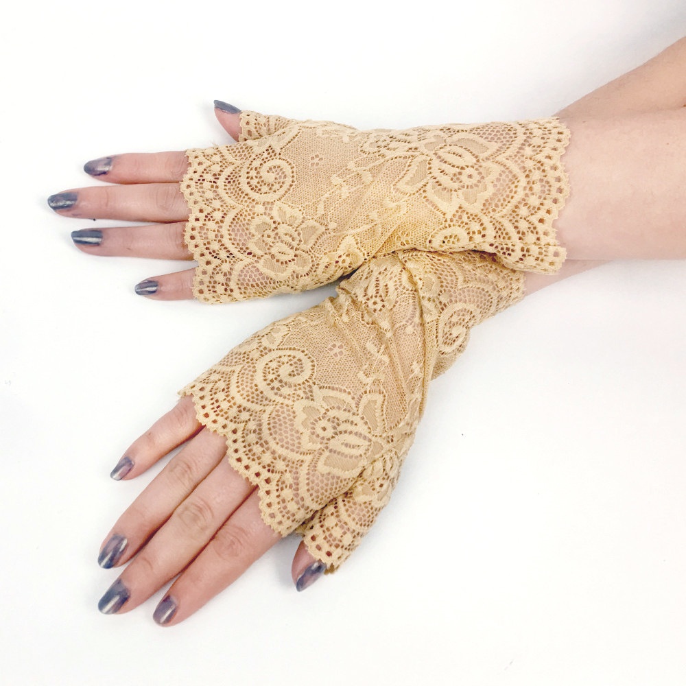 LTX-13 sarung tangan half finger lace glove gloves wedding pernikahan nikah renda lolita