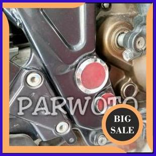last stok Tutup Besar Cover Rangka Sasis Chrome Krom Cap Frame Swing Arm Bracket Satria FU KLX Dtrac